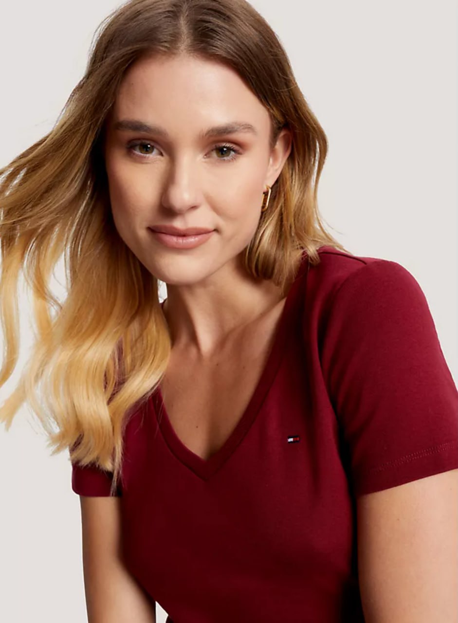 Жіноча футболка Tommy Hilfiger V-Neck T-Shirt