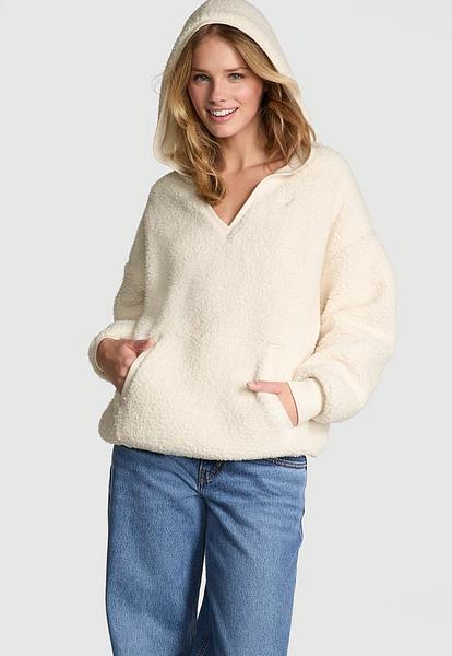 Пухнастий худі від PINK - Cozy Fleece Pullover Hoodie зображення