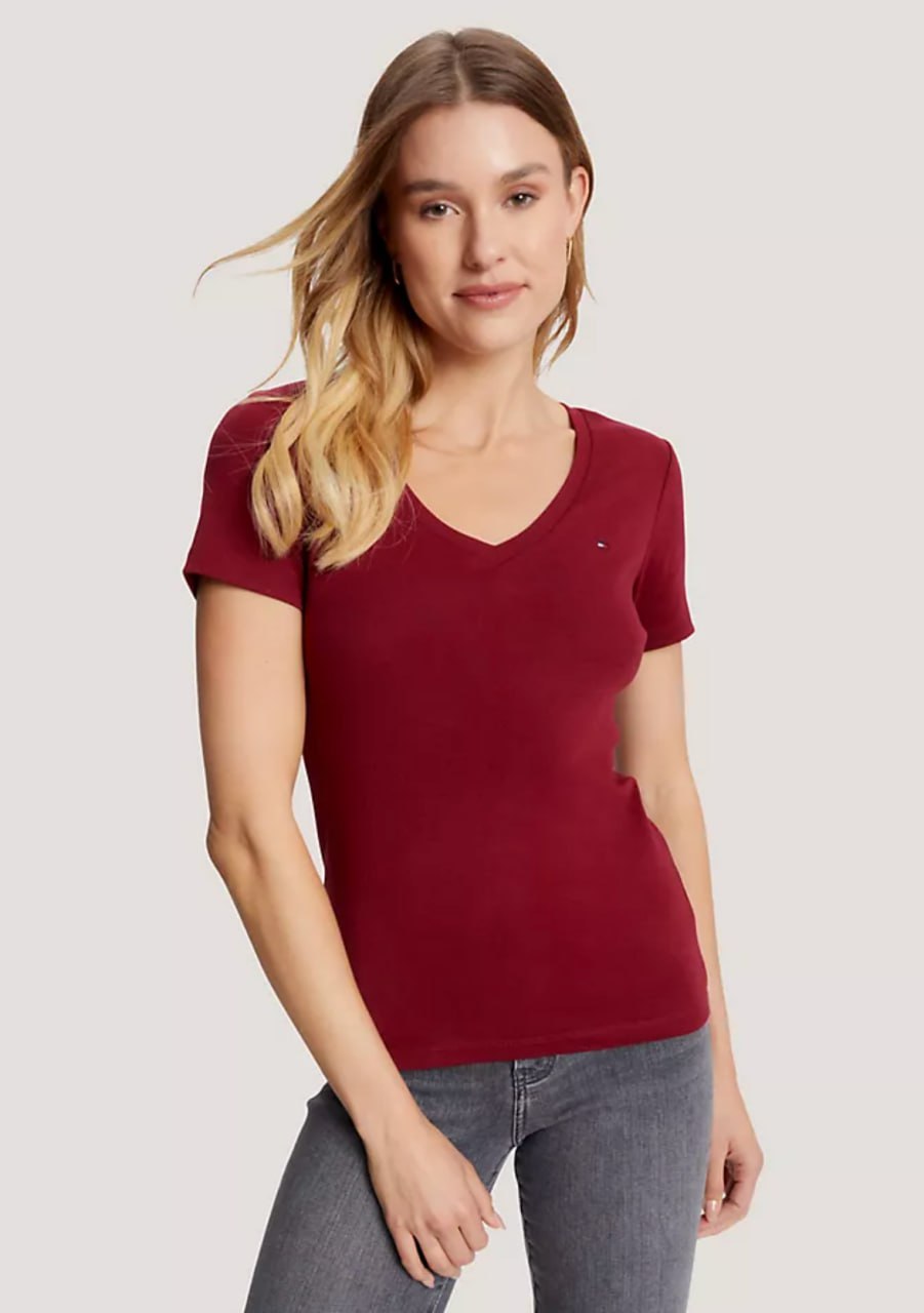 Жіноча футболка Tommy Hilfiger V-Neck T-Shirt
