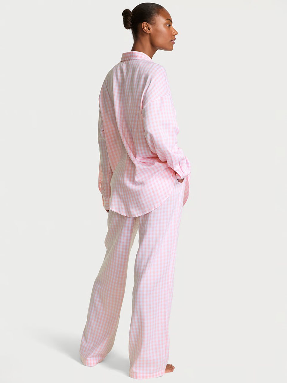 Піжамний комплект від Victoria's Secret - Modal-Cotton Gingham Long Pajama Set