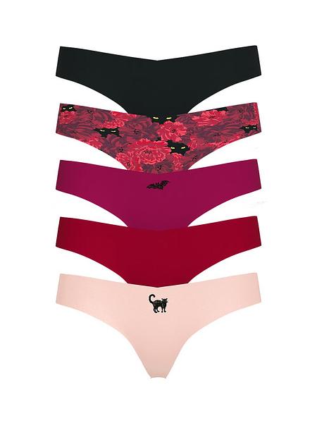 Набір стрінгів від Victoria's Secret 5-Pack No-Show Thong Panty Multi зображення