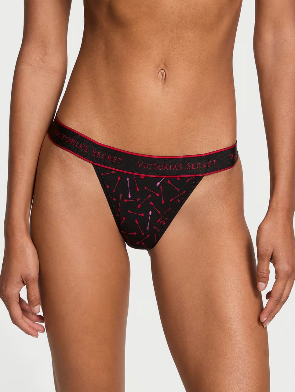 Трусики з логотипом від Victoria’s Secret - Logo Cotton Tanga Panty