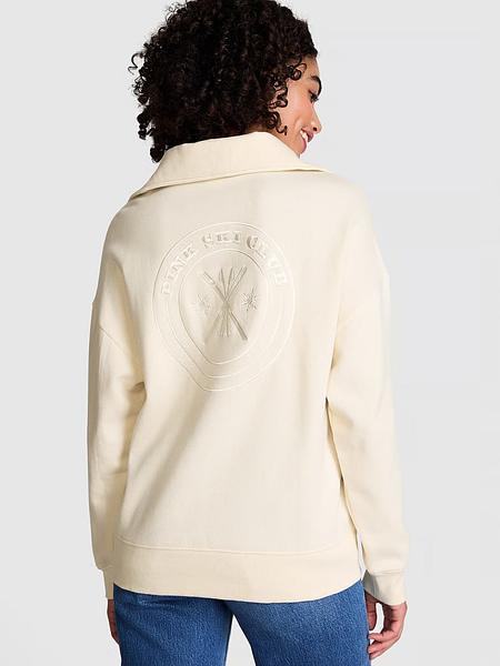 Теплий світшот від PINK  - Ivy Fleece Half-Zip Sweatshirt зображення