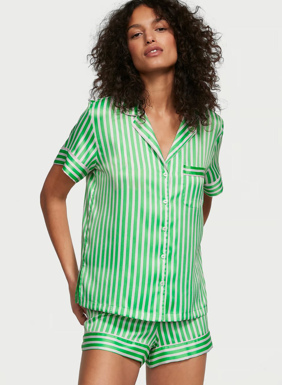 Сатинова піжама від Victoria's Secret - Satin Short Pajama Set
