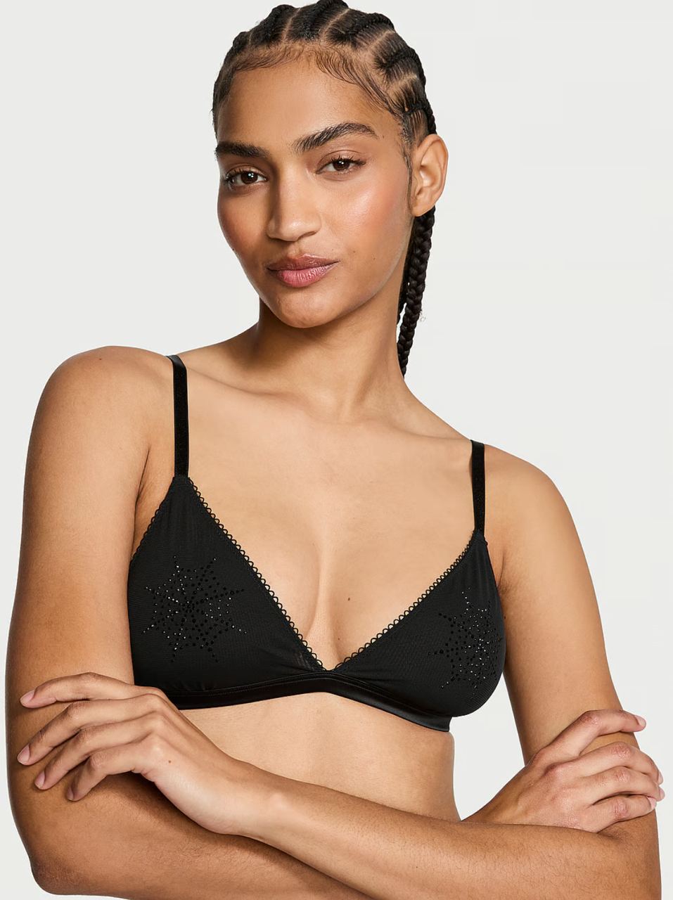 Бра зі стразами від Victoria’s Secret - Spiderweb Shine Mesh Triangle Bralette