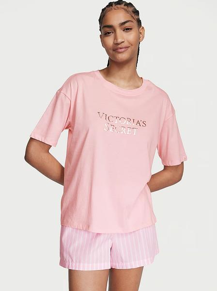 Піжама від Victoria's Secret - Cotton Short Tee-Jama Set зображення