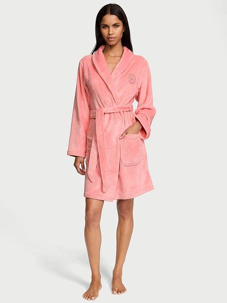 Плюшевий халат від Victoria's Secret Short Cozy Robe  зображення