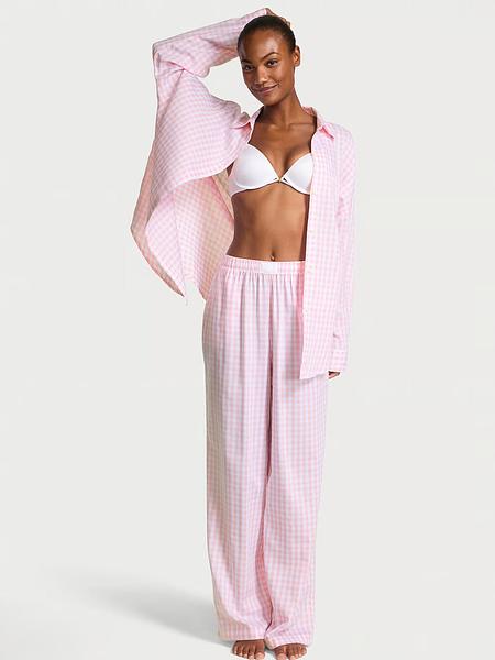 Піжамний комплект від Victoria's Secret - Modal-Cotton Gingham Long Pajama Set зображення