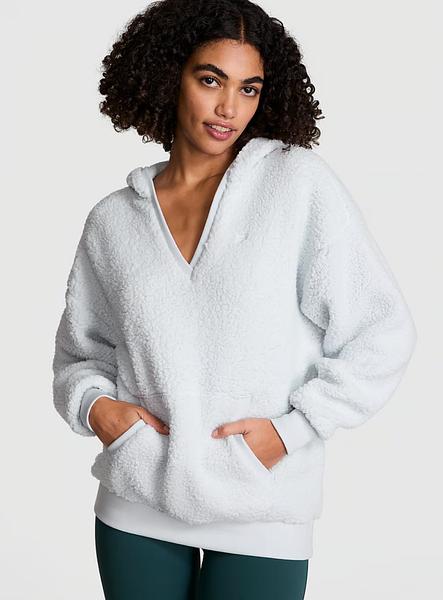 Пухнастий худі від PINK - Cozy Fleece Pullover Hoodie зображення