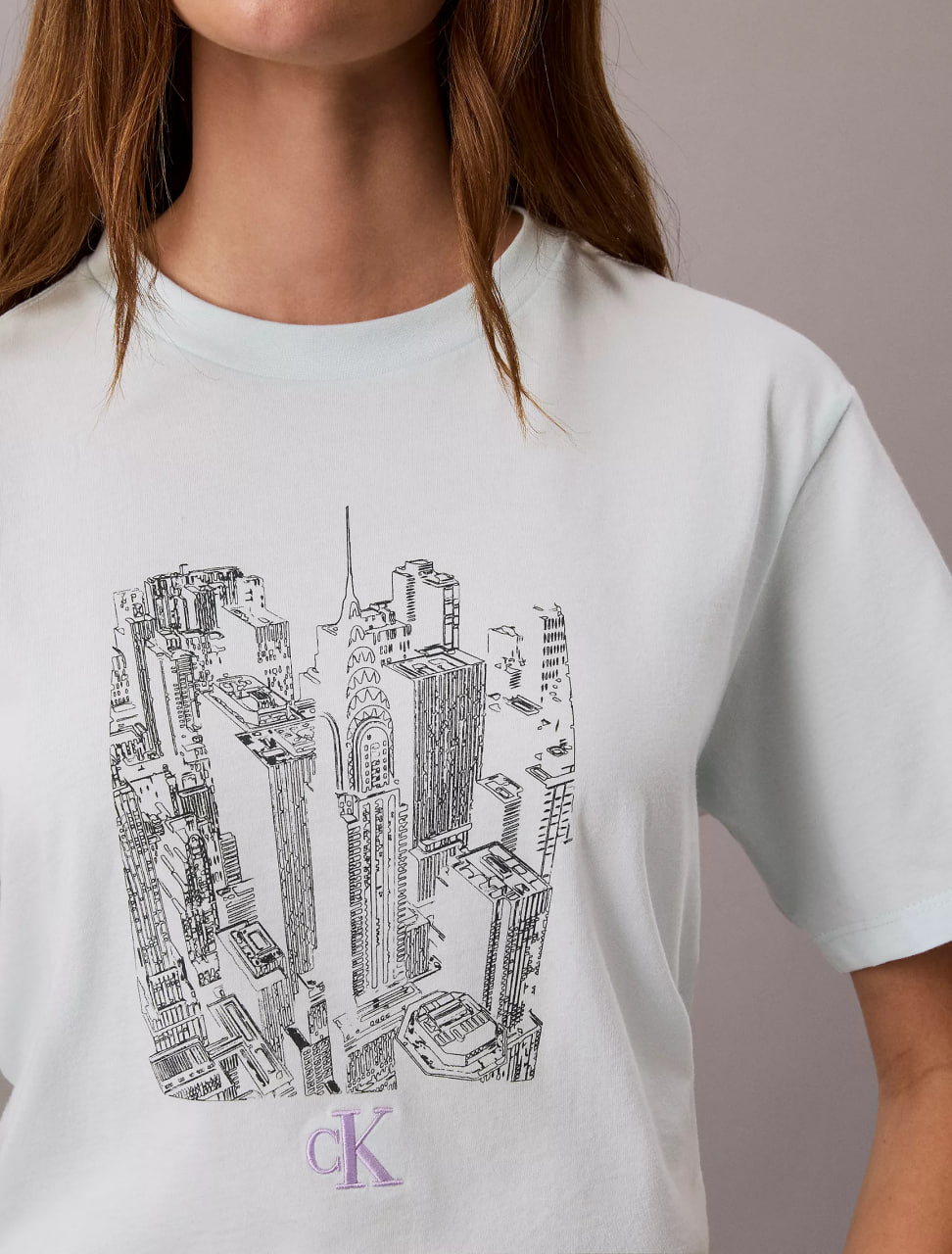 Жіноча футболка Calvin Klein Cityscape Graphic Crewneck Tee