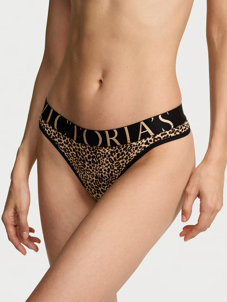 Cтрінги з логотипом від Victoria’s Secret - Exploded Logo Cotton Thong Panty