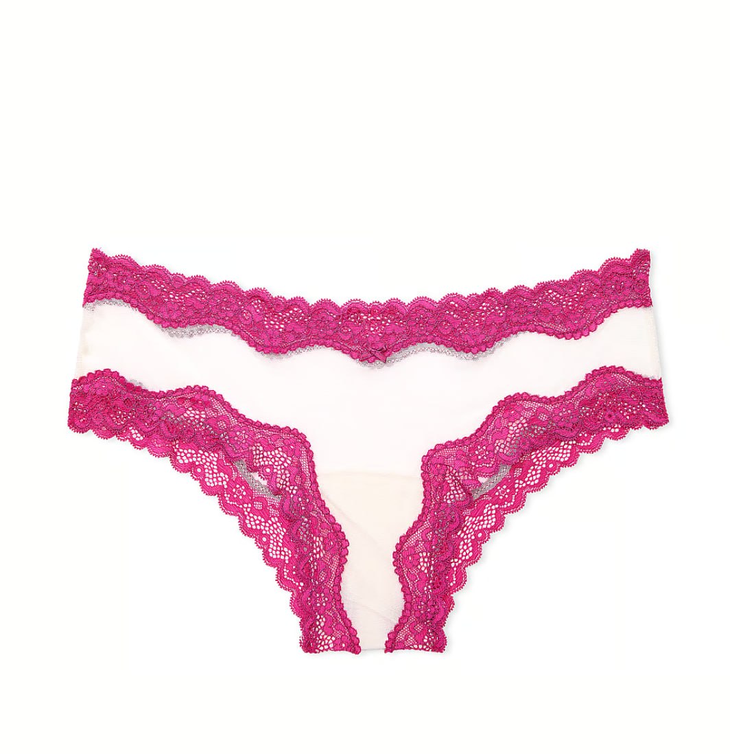 Трусики з мереживом від Victoria’s Secret - Tease Mesh Lace-Trim Cheeky Panty