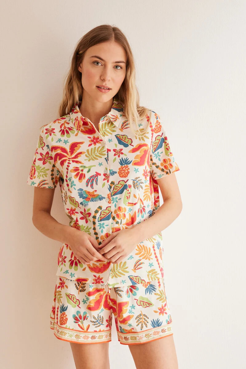 Піжама від Women'Secret з тропічним принтом