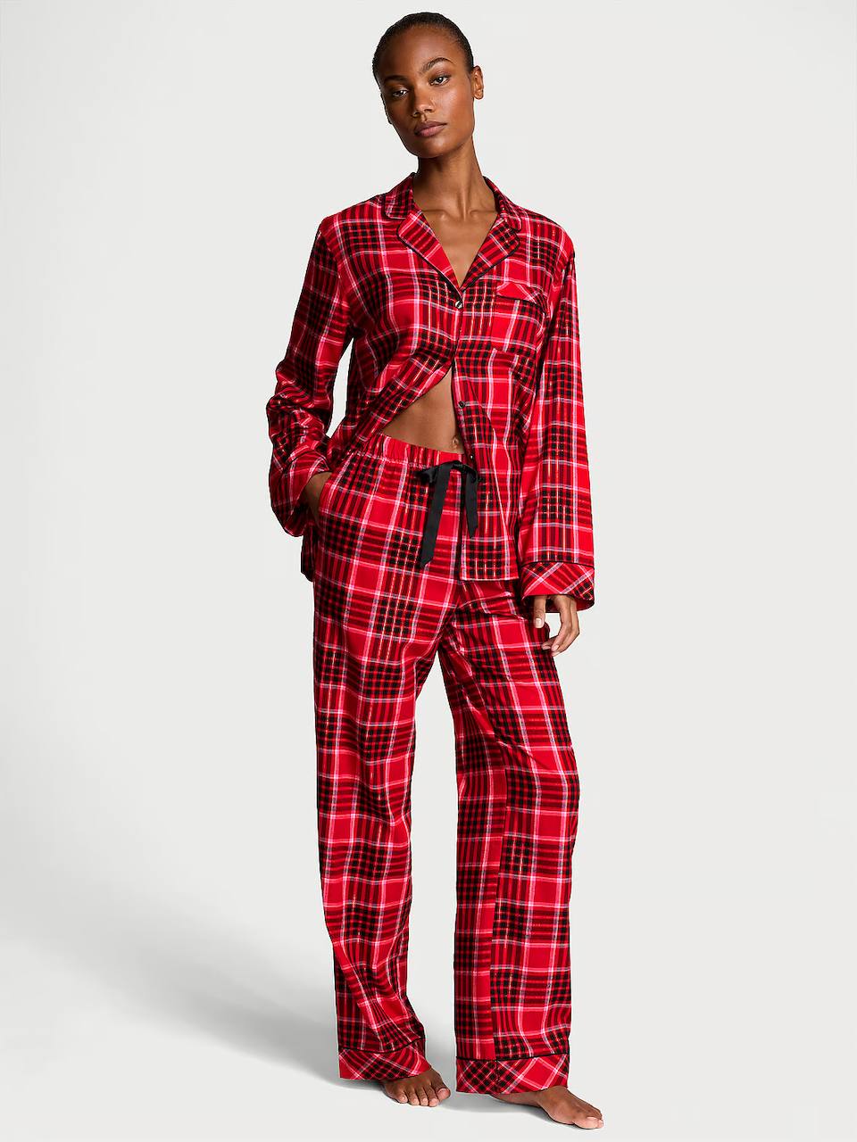 Піжамний комплект від Victoria's Secret - Flannel Long Pajama Set  