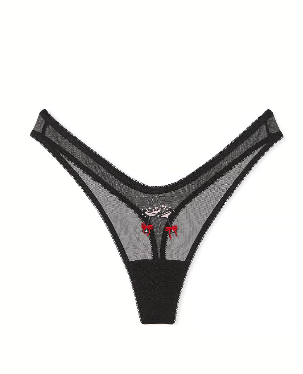Стрінги з вишивкою від Victoria’s Secret - Flirty Mesh Thong Panty