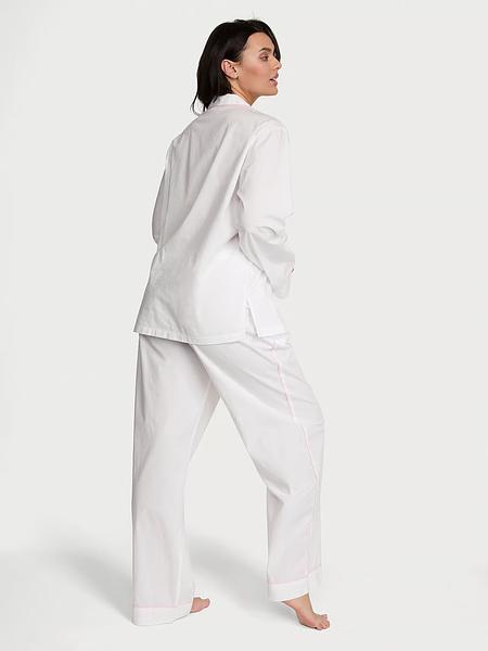 Класична піжама від Victoria's Secret - Heritage Cotton Long Pajama Set зображення