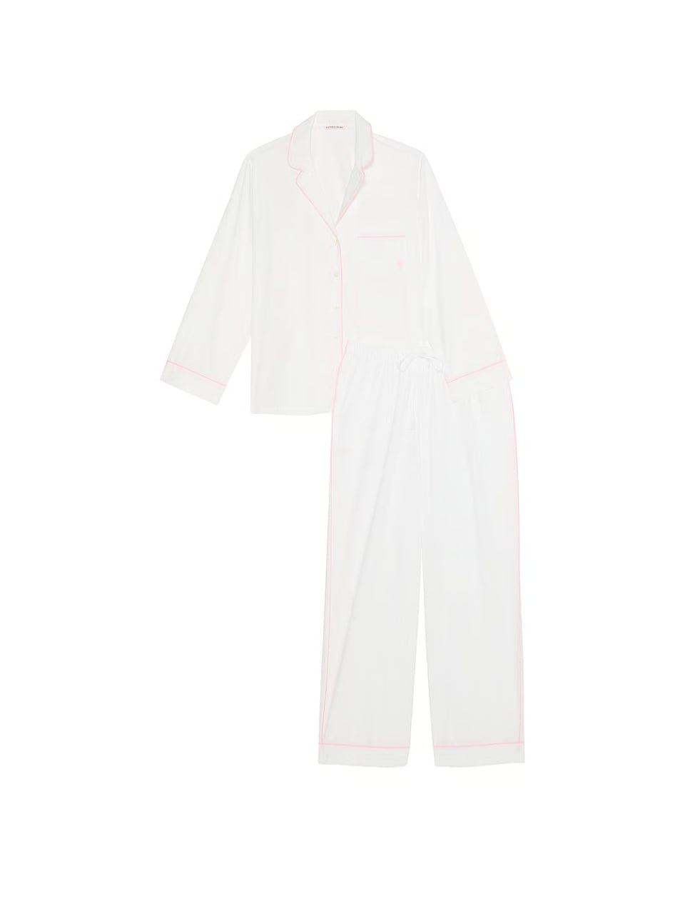 Класична піжама від Victoria's Secret - Heritage Cotton Long Pajama Set