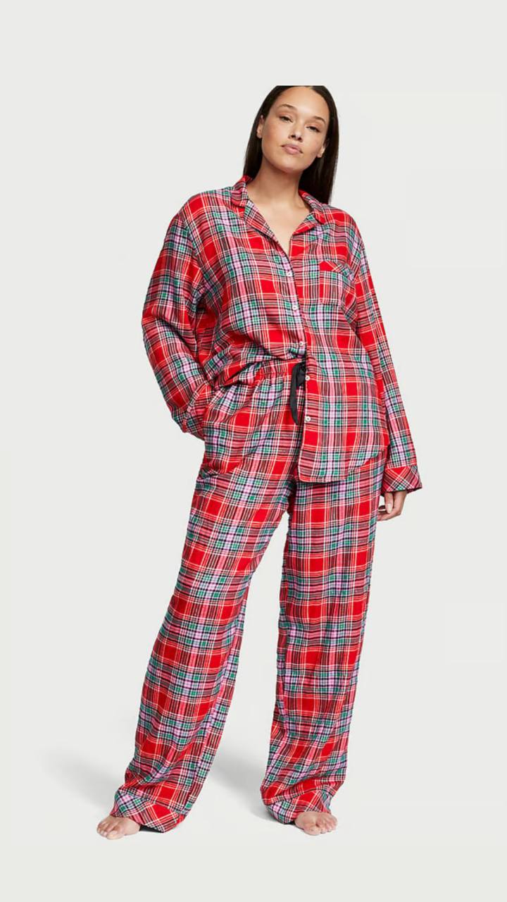Піжамний комплект від Victoria's Secret - Flannel Long Pajama Set  