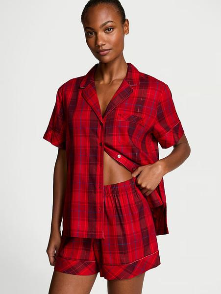 Піжамний комплект від Victoria's Secret - Flannel Short Pajama Set зображення
