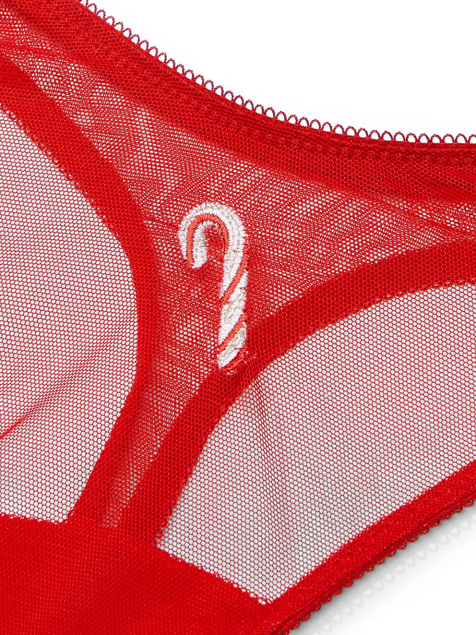 Стрінги з вишивкою від Victoria’s Secret - Flirty Mesh Thong Panty