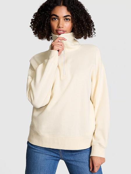 Теплий світшот від PINK  - Ivy Fleece Half-Zip Sweatshirt зображення