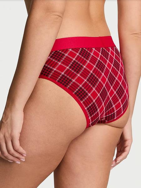 Трусики з блискучим логотипом від Victoria’s Secret - Logo Cotton Shine Patch Hiphugger Panty зображення