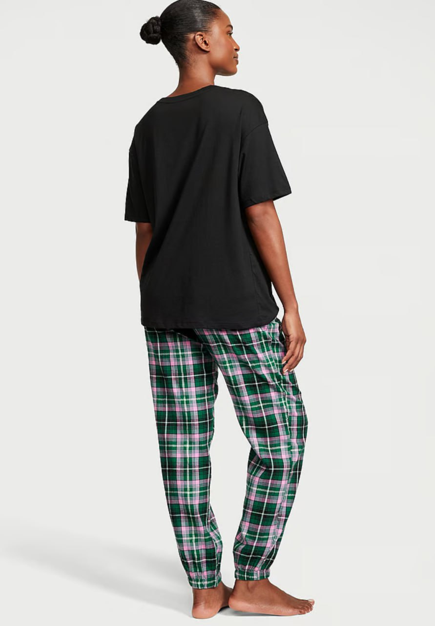 Піжама від Victoria's Secret - Flannel Jogger Tee-jama set 