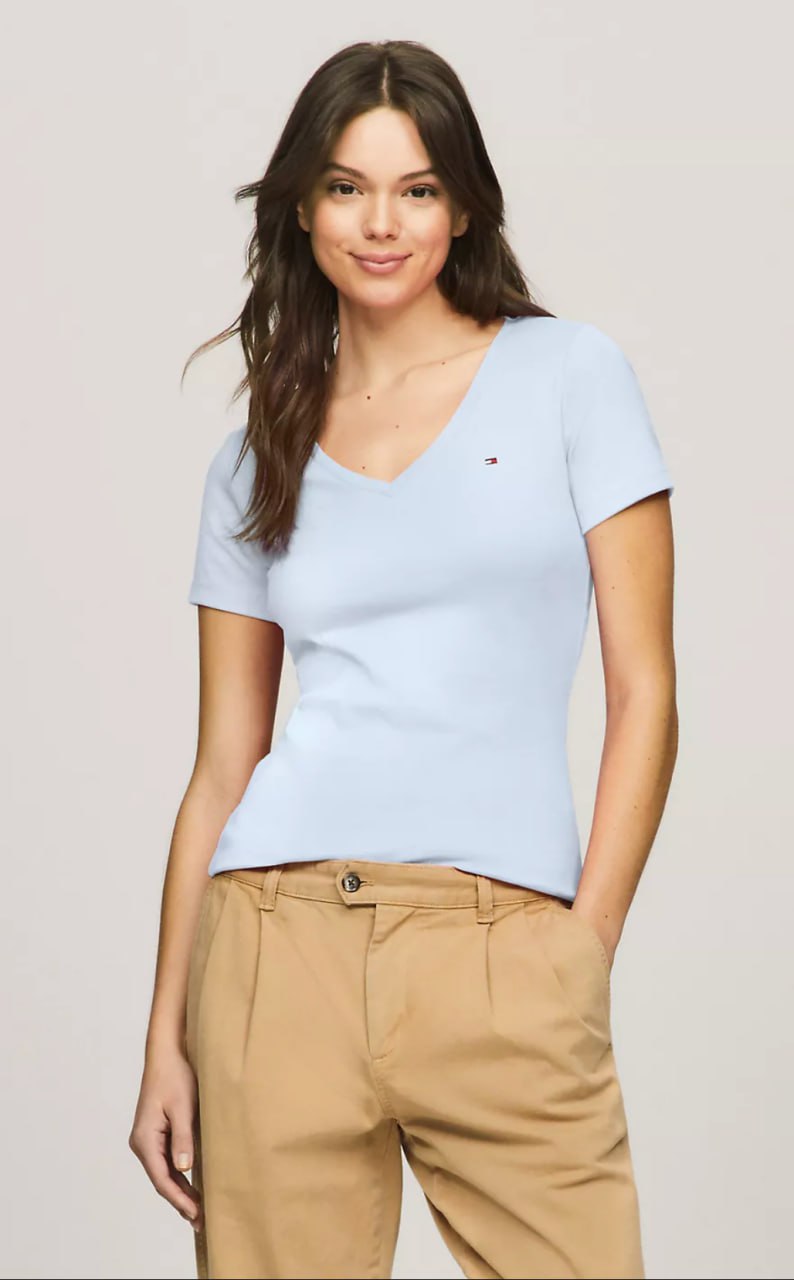 Жіноча футболка Tommy Hilfiger V-Neck T-Shirt