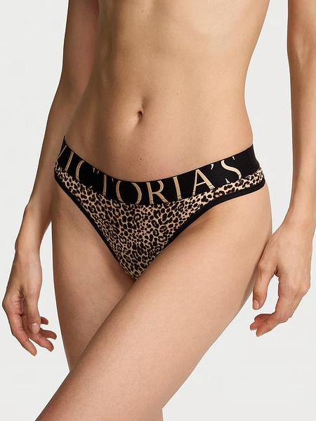 Cтрінги з логотипом від Victoria’s Secret - Exploded Logo Cotton Thong Panty зображення