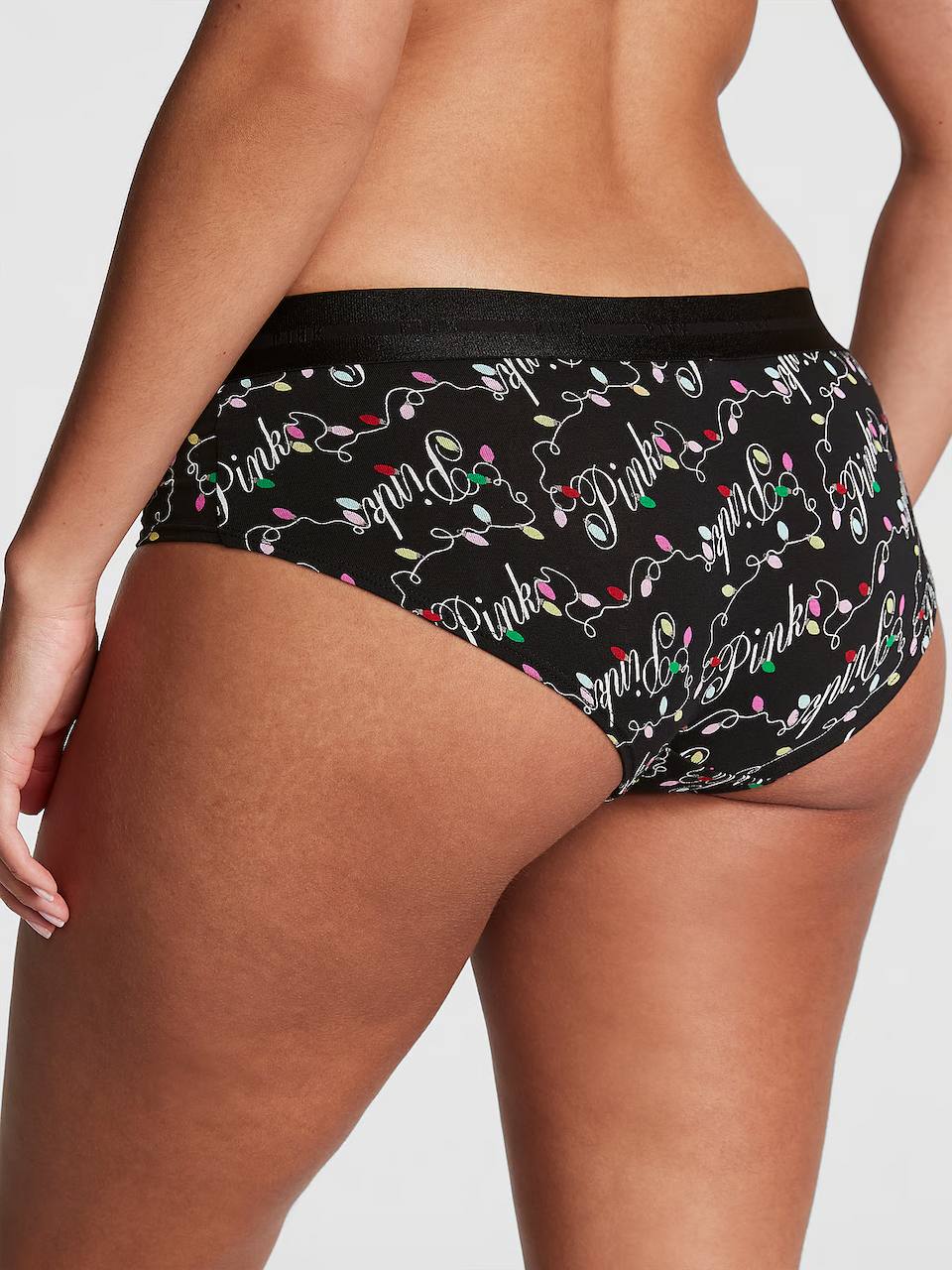 Трусики з принтом від PINK - Logo Hipster Panty 