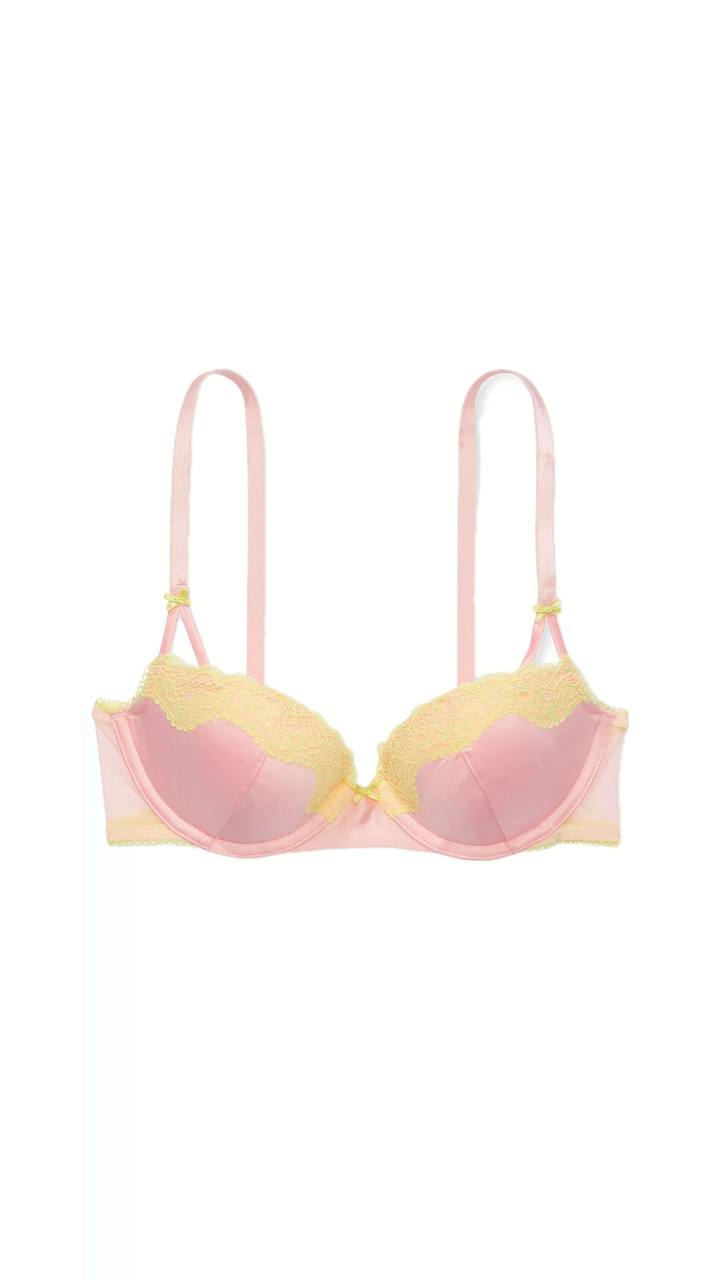 Комплект білизни з мереживом від Victoria’s Secret - Tease Push-Up Bra / Tease High-Leg Scoop Thong Panty