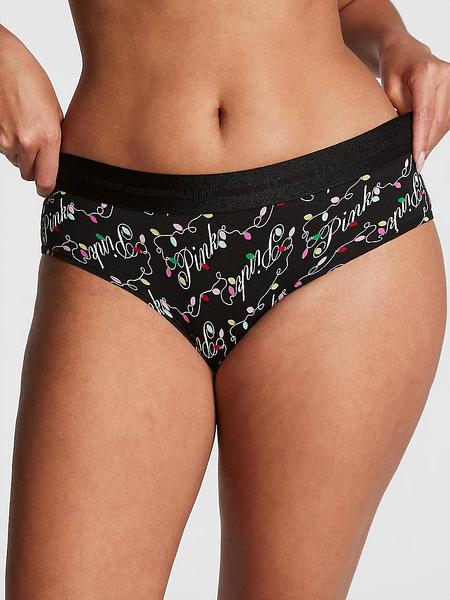 Трусики з принтом від PINK - Logo Hipster Panty  зображення