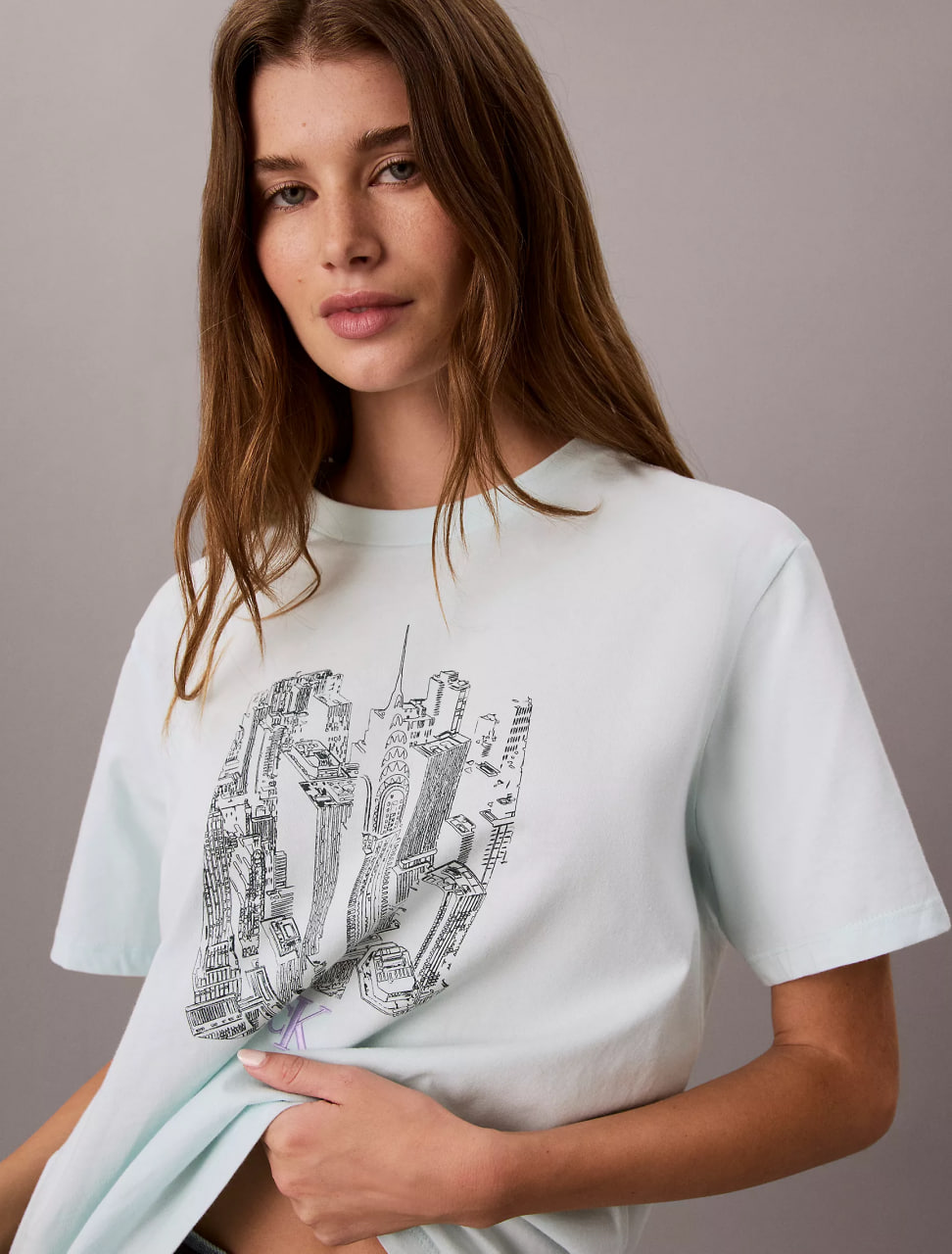 Жіноча футболка Calvin Klein Cityscape Graphic Crewneck Tee 