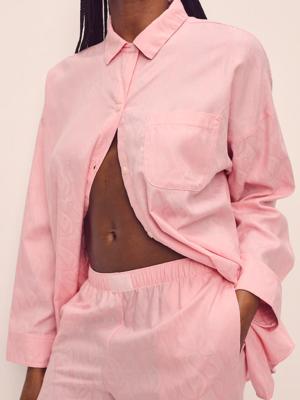 Жіноча піжама Victoria's Secret - Modal-Cotton Long Pajama Set