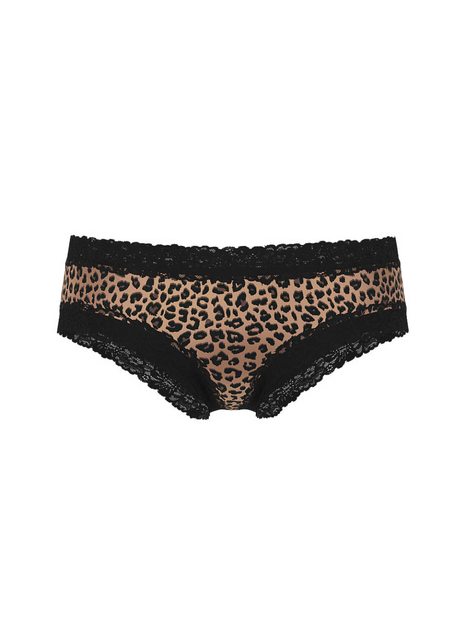 Жіночі трусики з принтом та мереживом від PINK - Wink Lace-Trim Cheeky Panty