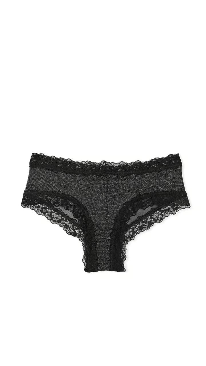 Трусики з мереживом від Victoria’s Secret - Sequin Posey Mesh Cheeky Panty