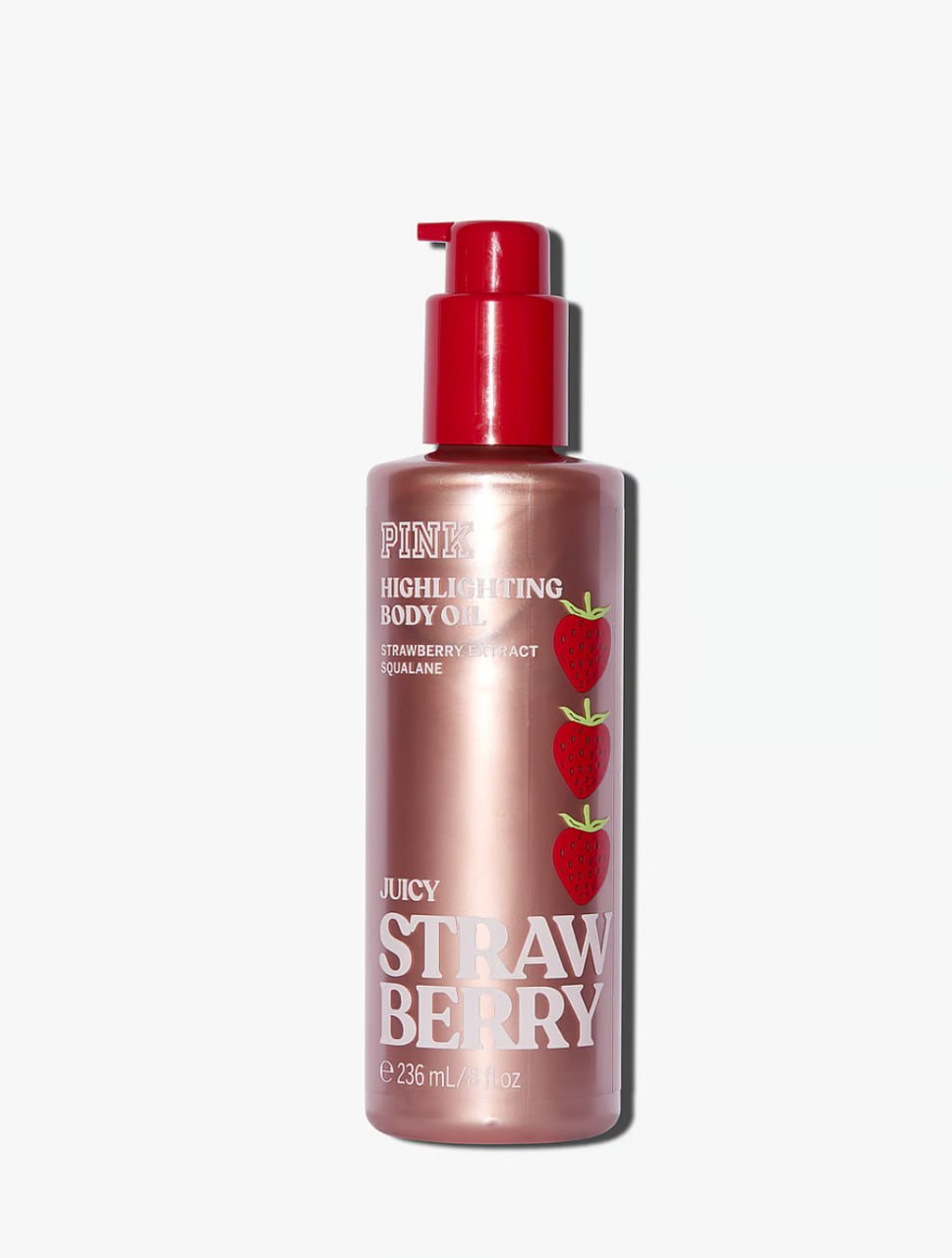 Олія для тіла з шиммером Juicy Strawberry від PINK 
