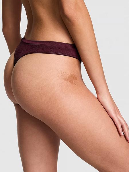 Стрінги від PINK - Seamless High-Leg Thong Panty зображення