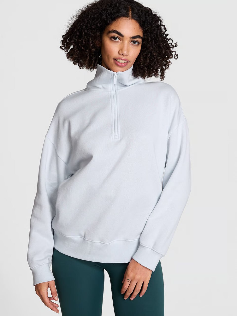 Теплий світшот від PINK - Ivy Fleece Half-Zip Sweatshirt