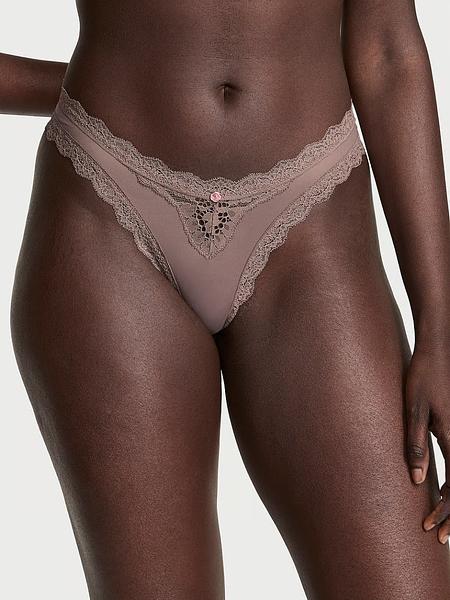 Жіночі трусики від Victoria's Secret - Lace-Trim Brazilian Panty зображення