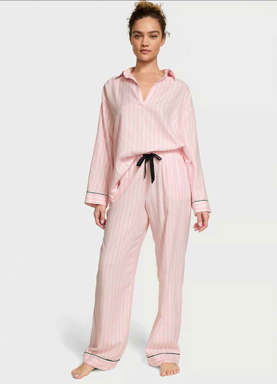 Піжамний комплект від Victoria's Secret - Flannel Popover Long Pajama Set