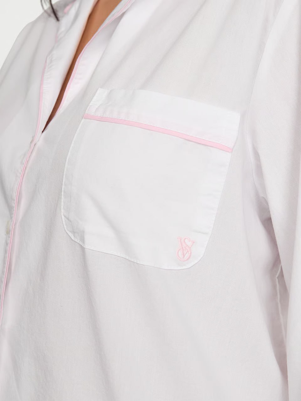 Класична піжама від Victoria's Secret - Heritage Cotton Long Pajama Set