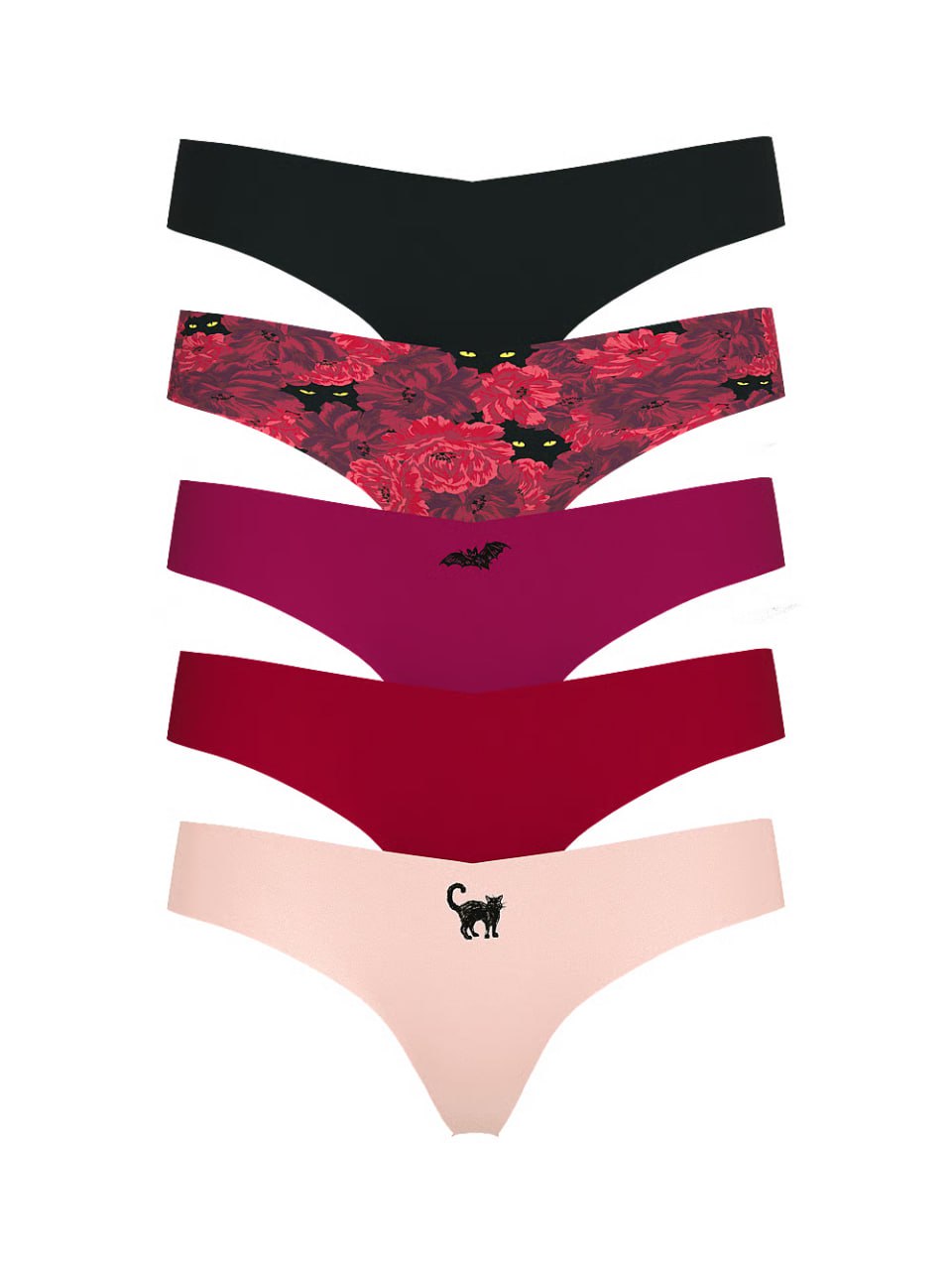 Набір стрінгів від Victoria's Secret 5-Pack No-Show Thong Panty Multi