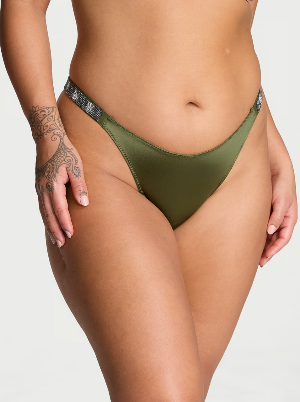 Трусики зі стразами від Victoria’s Secret - Shine Strap Brazilian Panty