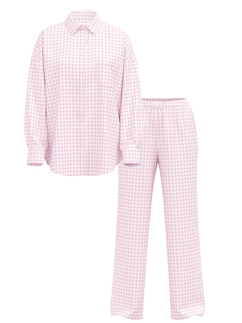 Піжамний комплект від Victoria's Secret - Modal-Cotton Gingham Long Pajama Set