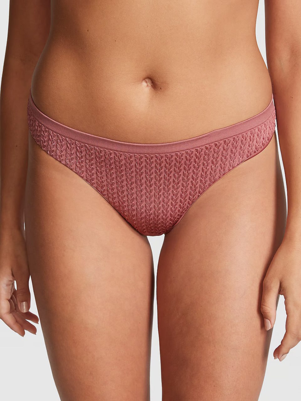 Стрінги від PINK - Seamless High-Leg Thong Panty