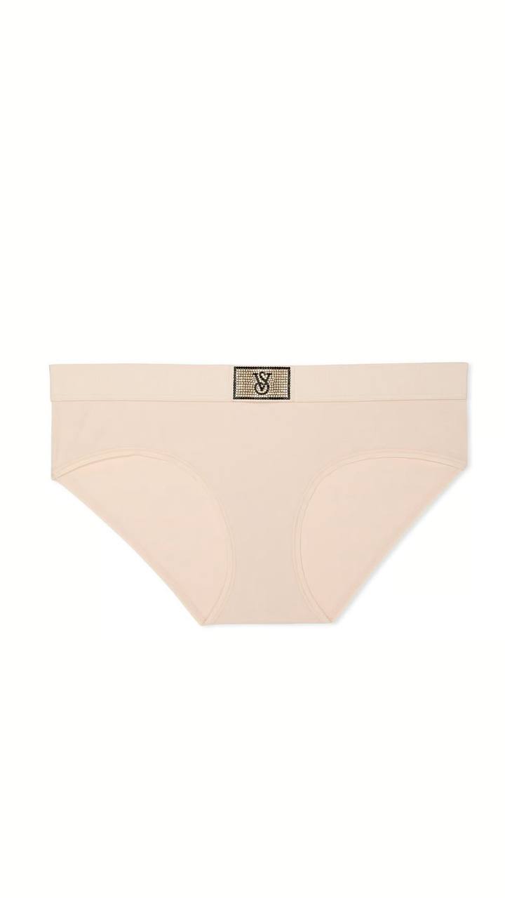 Трусики з блискучим логотипом від Victoria’s Secret - Logo Cotton Shine Patch Hiphugger Panty
