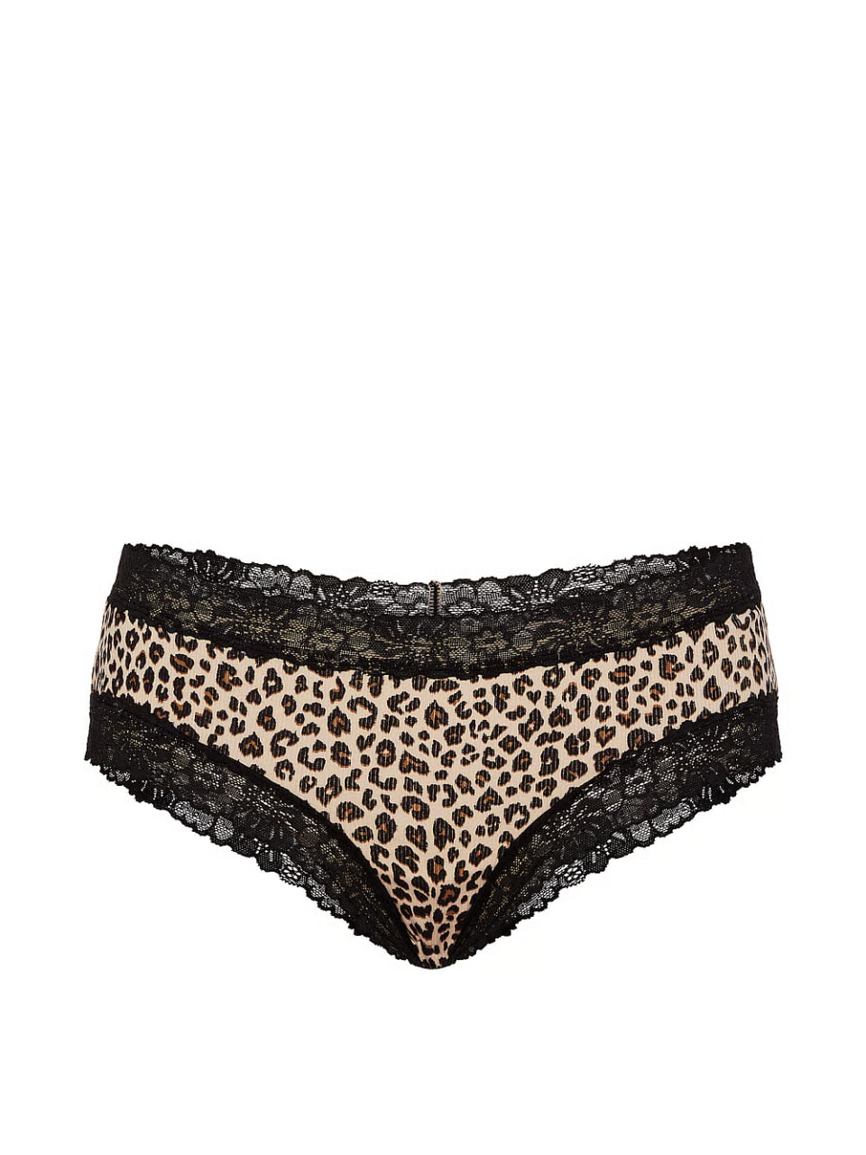 Жіночі трусики з принтом та мереживом від PINK - Wink Lace-Trim Cheeky Panty