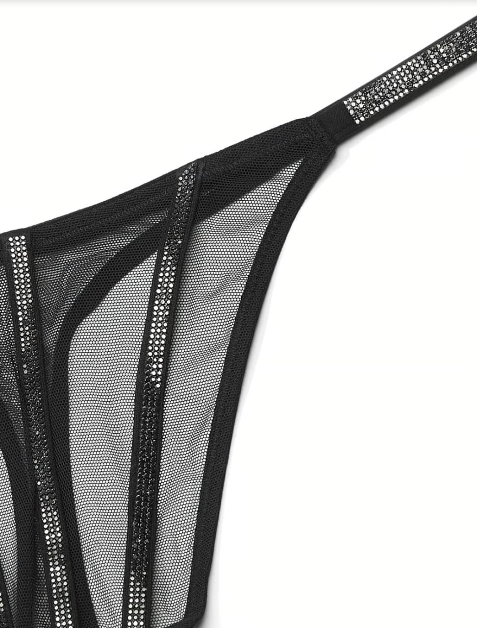 Стрінги зі стразами від Victoria’s Secret  - Sheer Shine Thong Panty