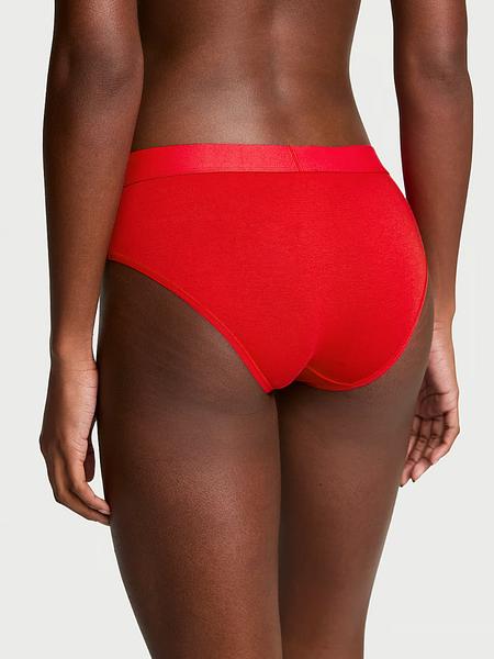 Трусики з блискучим логотипом від Victoria’s Secret - Logo Cotton Shine Patch Hiphugger Panty зображення